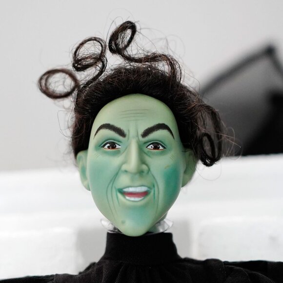 NIB Wicked Witch of the West Wizard of Oz Porcelain Doll 2000 Mattel